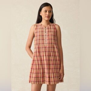 Faherty - Isha Dress - Sunset Gingham - Size Small - Good Used Condition!!